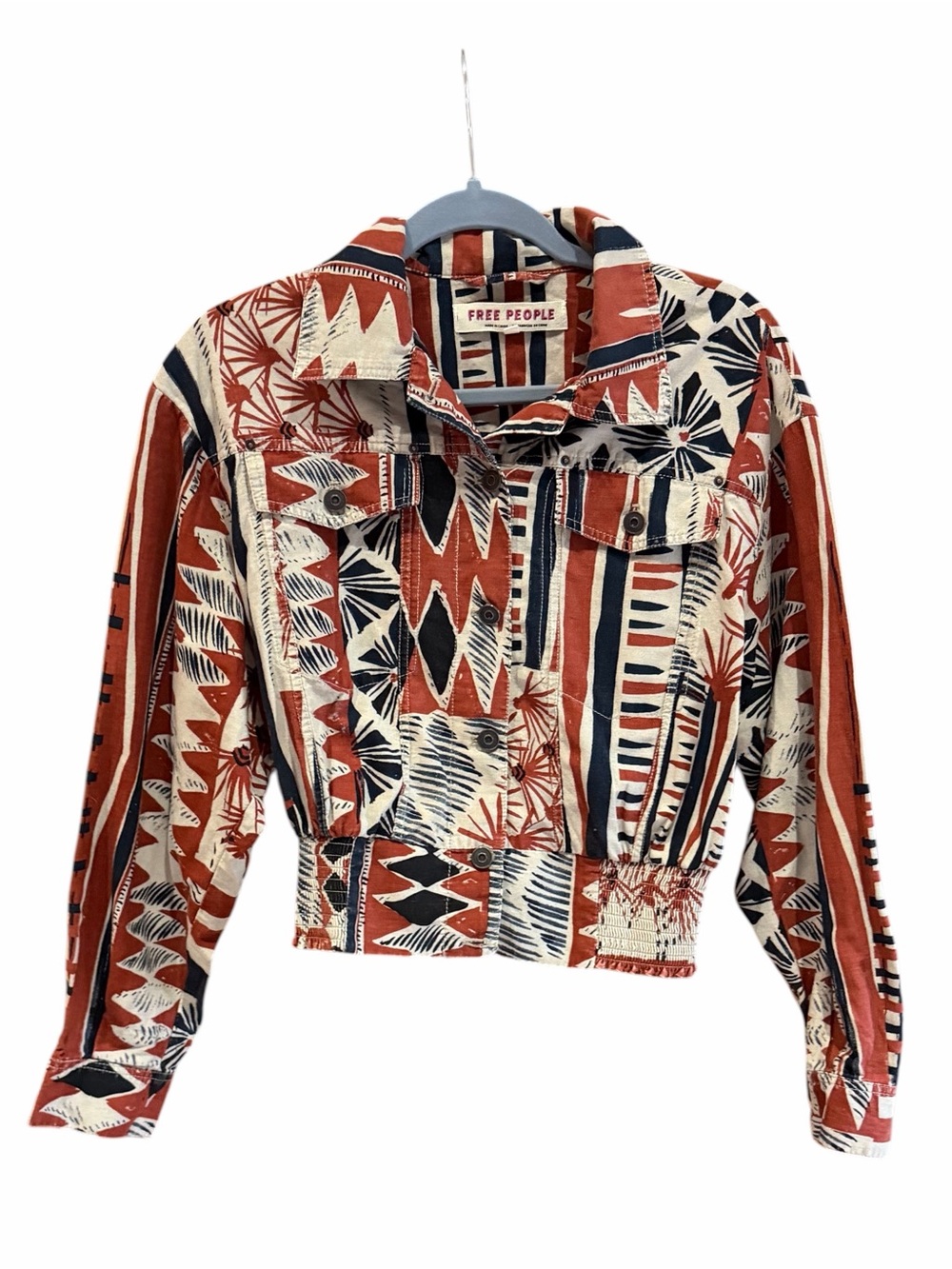 FREE PEOPLE Golden Nile‎ Jacket Shirt Aztec S - Picture 3 of 10
